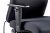 Onyx Fabric Ergonomic Posture Office Chair without Headrest with Arms Black 