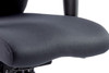 Onyx Fabric Ergonomic Posture Office Chair without Headrest with Arms Black 