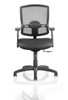 Portland Mesh Task Operator Office Chair with Airmesh Seat and Height Adjustable Arms Black 