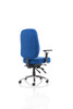 Barcelona Deluxe Fabric Task Operator Office Chair Blue 