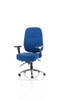 Barcelona Deluxe Fabric Task Operator Office Chair Blue DYN-OP000243