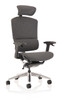 Ergo Click Plus FabriMesh 24 Hour Ergonomic Office Chair with Headrest Grey 