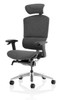 Ergo Click Plus FabriMesh 24 Hour Ergonomic Office Chair with Headrest Grey 