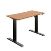 Okoform Height Adjustable Sit Stand Heated Office Desk with Single Motor - W1200 x D600 x H734-1234mm - Multiple Finishes 