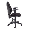 Calypso II High Back Operator Office Chair with Height Adjustable Arms - Black 