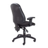 Calypso II High Back Operator Office Chair with Height Adjustable Arms - Black TCO-CH2800BK-AC1040