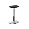 Lean Posture Stool White Frame Black Fabric TCO-UKND-CH1258WHBK