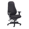 Cheetah Fabric 24 Hour Heavy Duty Posture Office Chair Black 