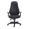 Cheetah Fabric 24 Hour Heavy Duty Posture Office Chair Black 