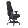 Cheetah Fabric 24 Hour Heavy Duty Posture Office Chair Black 