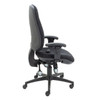 Maxi Ergo Office Chair with Lumbar Pump and Adjustable Arms Charcoal 