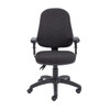 Calypso II High Back Operator Office Chair with Height Adjustable Arms - Charcoal 