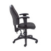 Calypso II High Back Operator Office Chair with Height Adjustable Arms - Charcoal 