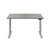 Economy Height Adjustable Sit Stand Desk - Grey Oak - Multiple Sizes 