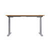 Economy Height Adjustable Sit Stand Desk - Nova Oak - Multiple Sizes 