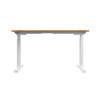 Economy Height Adjustable Sit Stand Desk - Nova Oak - Multiple Sizes 