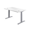 Economy Height Adjustable Sit Stand Desk - White - Multiple Sizes 