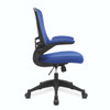 Luna Designer High Back Mesh Task Operator Office Chair with Folding Arms - Blue with Black Shell NAU-BCM-L1302-BL