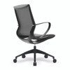 Aeros Medium Back Executive Task Office Chair with Integrated Height Control and Weight Activated Auto Balance Mechanism - Grey Minimalistic Design 