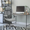 Ergo Ergonomic Luxury High Back Executive Mesh Office Chair Certified for 24 Hour Use - Grey with Chrome Base 