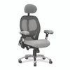Ergo Ergonomic Luxury High Back Executive Mesh Office Chair Certified for 24 Hour Use - Grey with Chrome Base 