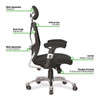Ergo Ergonomic Luxury High Back Executive Mesh Office Chair Certified for 24 Hour Use - Grey with Chrome Base NAU-DPA-ERGO-GY