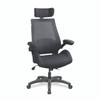 Resolute Heavy Duty High Back Mesh Bariatric Office Chair with High Weight Capacity, Deep Moulded Seat Foam, Folding Arms and Headrest - Black 
