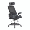 Resolute Heavy Duty High Back Mesh Bariatric Office Chair with High Weight Capacity, Deep Moulded Seat Foam, Folding Arms and Headrest - Black 