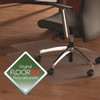 Cleartex Ultimat Chair Mat for Hard Floors | Clear Polycarbonate Floor Protector | Rectangular With Lip | Multiple Sizes LRHF