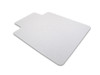 Cleartex Ultimat Chair Mat for Hard Floors | Clear Polycarbonate Floor Protector | Rectangular With Lip | Multiple Sizes LRHF