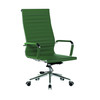 Aura Contemporary High Back Bonded Leather Executive Office Chair - Forest Green with Chrome Base NAU-BCL-9003-FGN