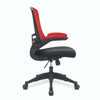 Luna Designer High Back Mesh Task Office Chair with Folding Arms - Red and Black Two Tone Operator Chair NAU-BCM-T1302-RD