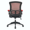 Luna Designer High Back Mesh Task Office Chair with Folding Arms - Red and Black Two Tone Operator Chair NAU-BCM-T1302-RD