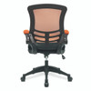 Luna Designer High Back Mesh Task Office Chair with Folding Arms - Orange and Black Two Tone Operator Chair 