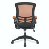 Luna Designer High Back Mesh Task Office Chair with Folding Arms - Orange and Black Two Tone Operator Chair NAU-BCM-T1302-OG