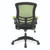 Luna Designer High Back Mesh Task Office Chair with Folding Arms - Green and Black Two Tone Operator Chair NAU-BCM-T1302-GN