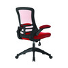 Luna Designer High Back Mesh Chair with Folding Arms - Red NAU-UKND-BCM-L1302-RD