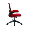 Luna Designer High Back Mesh Chair with Folding Arms - Red NAU-UKND-BCM-L1302-RD
