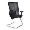 Barri Medium Back Mesh Cantilever Chair with Height Adjustable Arms, Height Adjustable Back and Back Angle Adjustment - Black NAU-UKND-BCM-K610V-BK