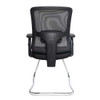 Barri Medium Back Mesh Cantilever Chair with Height Adjustable Arms, Height Adjustable Back and Back Angle Adjustment - Black NAU-UKND-BCM-K610V-BK