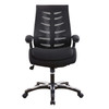 Celeste Medium Back Mesh Chair with Double Padded Seat, Adjustable Padded Arms and Lockable Tilt Mechanism - Black NAU-UKND-BCM-L500-BK