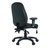 Harrison High Back Operator Chair with Height Adjustable Back and Arms, Seat Slider, Back Tilt Mechanism and Air Lumbar Pump - Black NAU-UKND-BCF-K384-BK