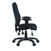 Harrison High Back Operator Chair with Height Adjustable Back and Arms, Seat Slider, Back Tilt Mechanism and Air Lumbar Pump - Black NAU-UKND-BCF-K384-BK