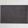 Ultralux Premium Indoor Outdoor Entrance Door Mat, Heavy-Duty Absorbent Front Door Rug with Non-Slip Waterproof Rubber Backing for High-Traffic Areas, Dark Grey Dirt Barrier Doormat