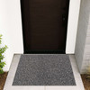 Ultralux Outdoor Drainage Door Mat - Non-Slip Vinyl Coil Dirt Trapper Entrance Mat - Black & White Coil Mat – Multiple Sizes UTNBW