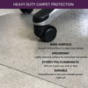 Marvelux Thick Polycarbonate Office Chair Mat for Deep Pile Carpets (up to 18mm thick) MC11PCD