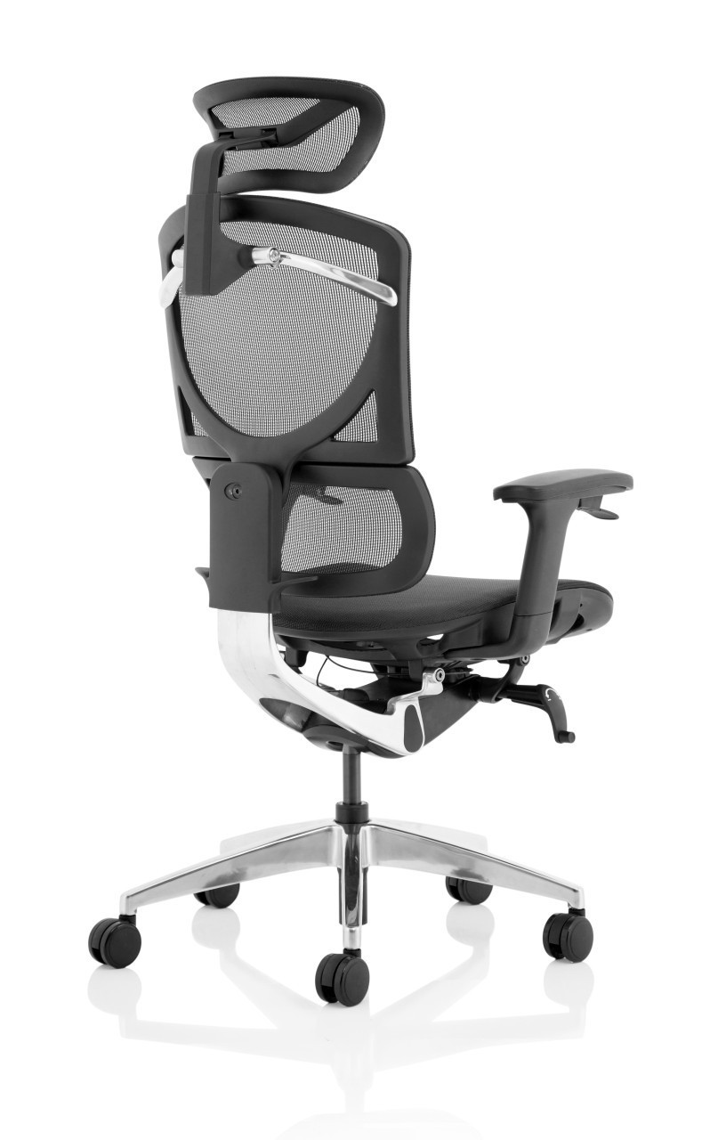 Mesh ergonomic office chair shop with headrest