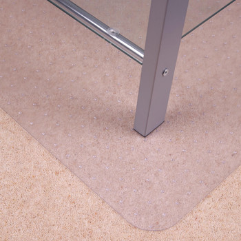 Cleartex Advantagemat Chair Mat for Medium Pile Carpets (12mm or less) | Clear PVC | Rectangular | 120 x 150cm 