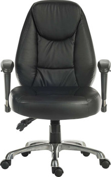 Portland Luxury Faux Leather Task Operator Office Chair Black TEK-UKND-6902