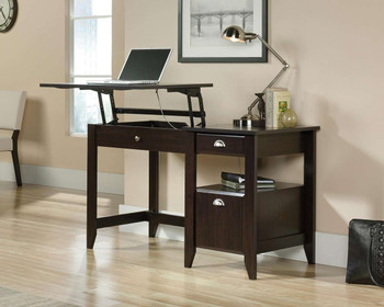 Ergonomic Sit Stand Desk Jamocha Wood TEK-UKND-5422378
